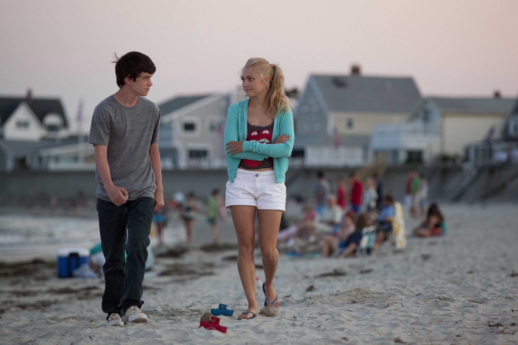 Still of Liam James and AnnaSophia Robb in The Way Way Back (2013)