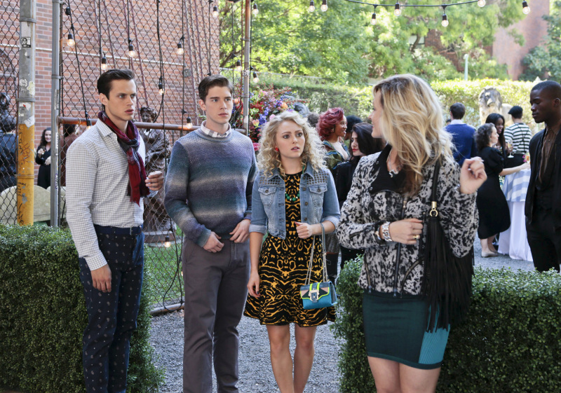 Still of AnnaSophia Robb, Jake Robinson, Lindsey Gort and Brendan Dooling in The Carrie Diaries (2013)