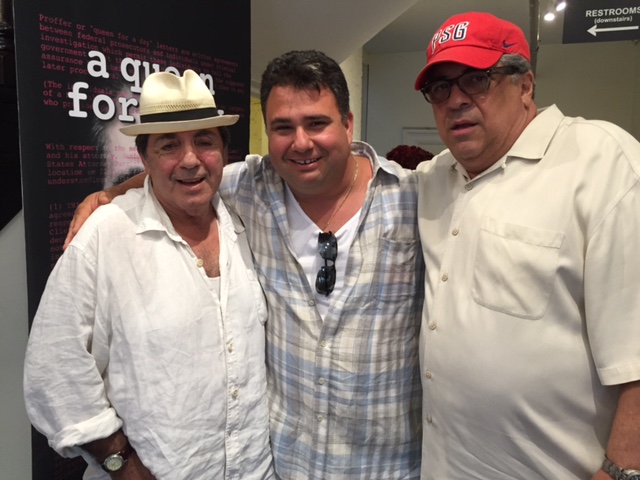 David Proval,Mike Massimino,and Vinny Pastore at the play 