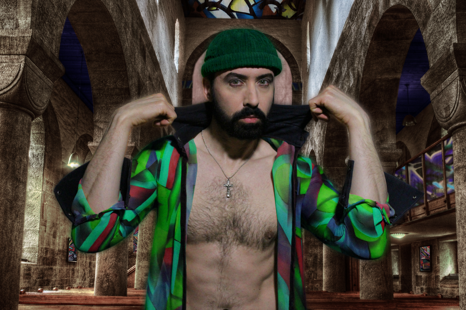 Are you starting the party without me? Commencez-vous la fête sans moi? #Green #Cross #NightLife #MoonDazeTV #RealityShow #ComingIn2015 #NewSeason #Beard #LifeIsGood