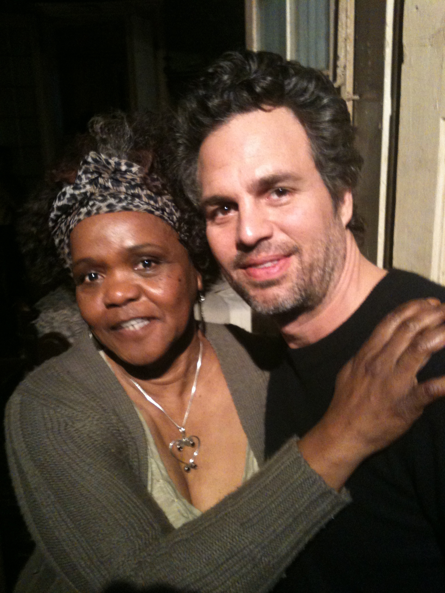 Adella Gautier on the set of NOW YOU SEE ME with Mark Ruffalo.