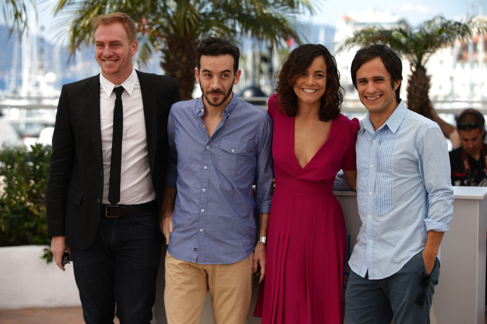 Alice Braga, Gael García Bernal, Claudio Tolcachir and Pablo Fendrik at event of El Ardor (2014)