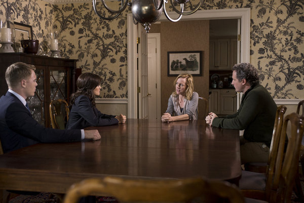 Still of Amy Hargreaves, Megan Boone, Diego Klattenhoff and Brit Whittle in The Blacklist (2013)