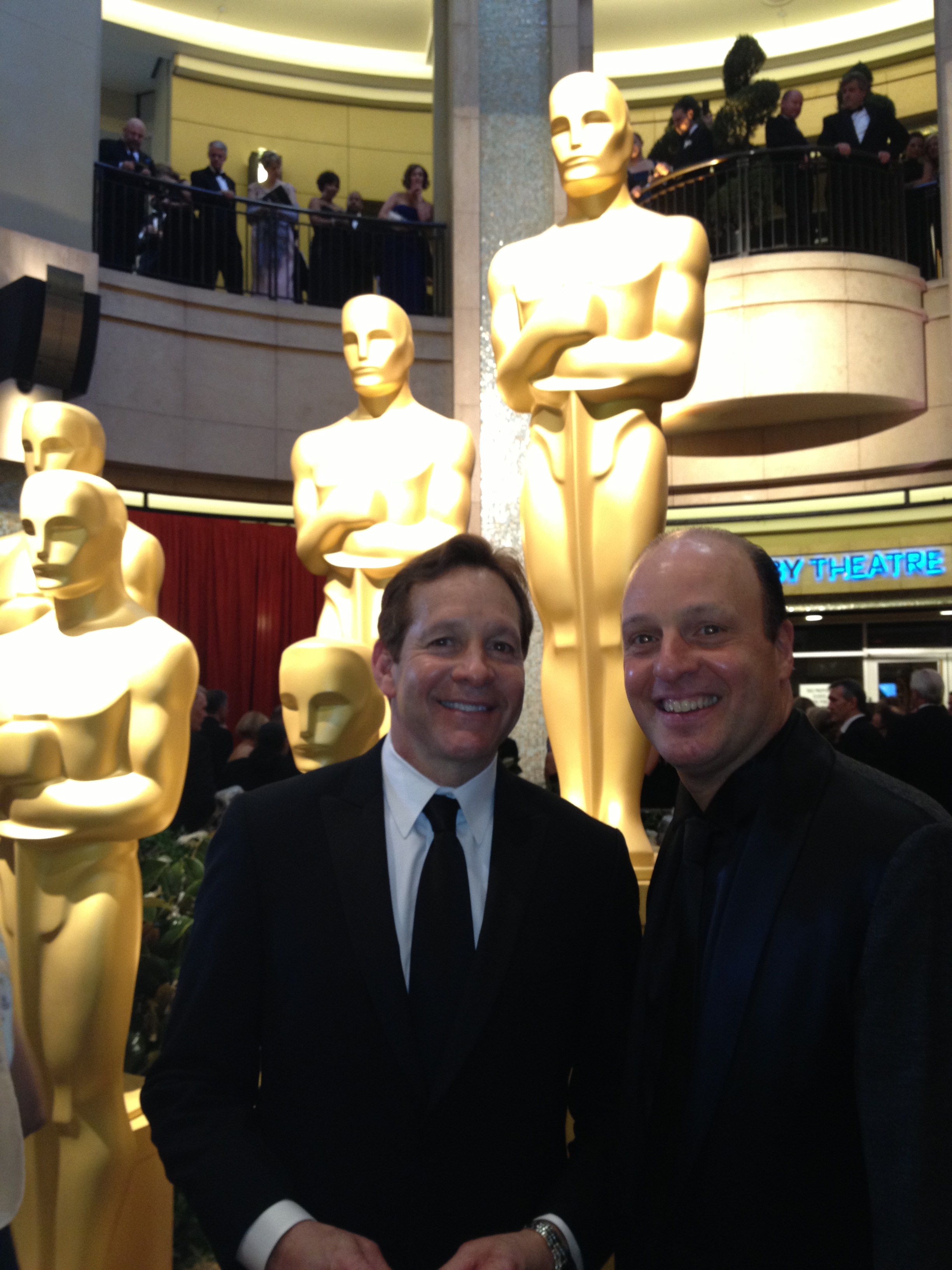 Producer Morris S. Levy and Steve Guttenberg at the 2013 Academy Awards.
