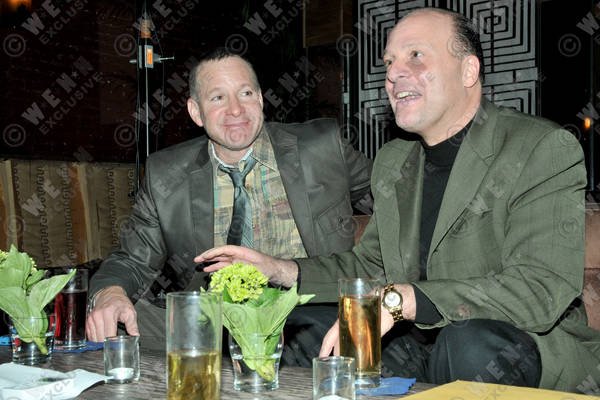 Steve Guttenberg and Morris S. Levy on set for the film 'A Novel Romance', November 2009