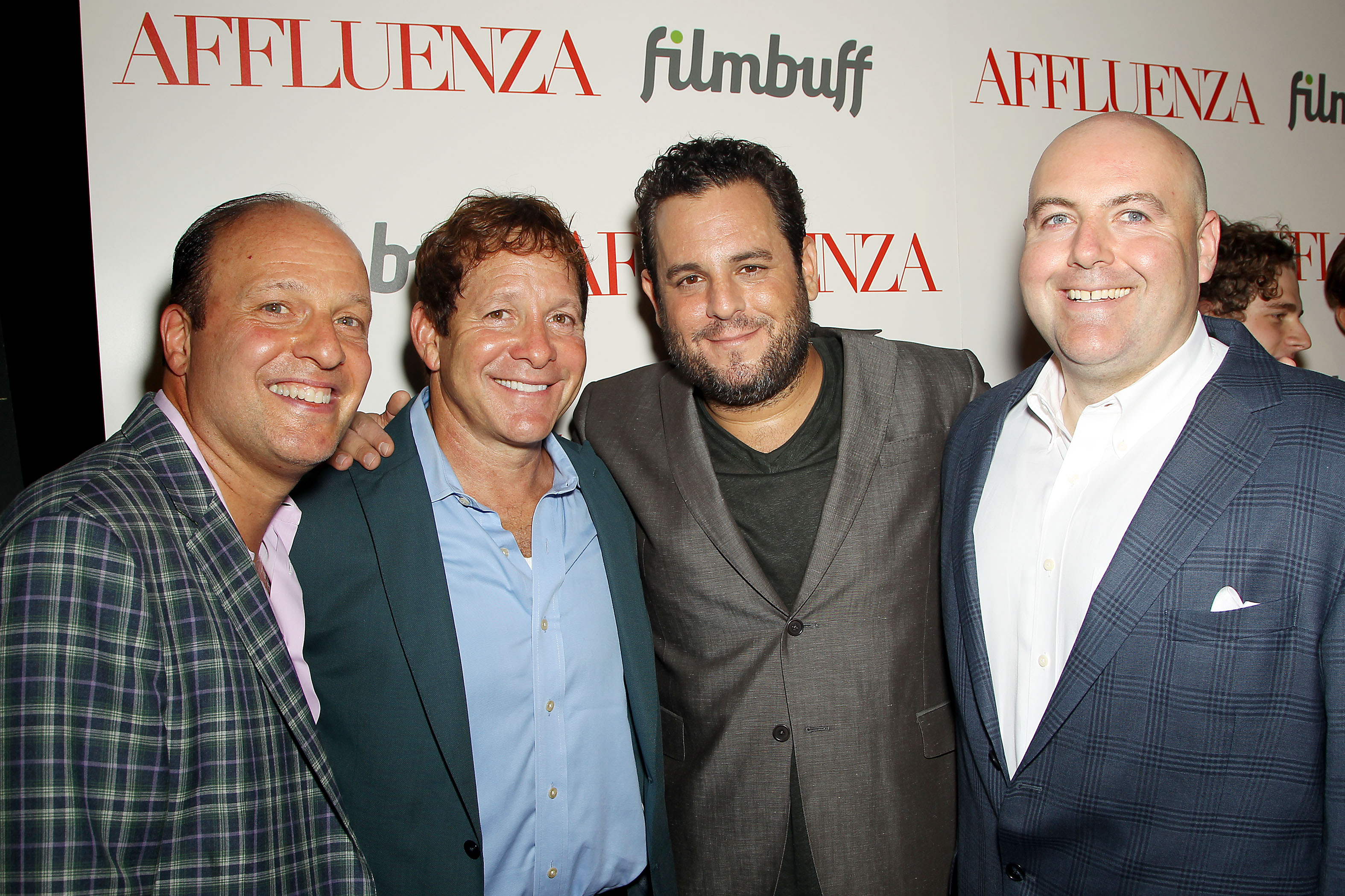 Producer, Morris S. Levy with actor, Steve Guttenberg, director, Kevin Asch, and writer, Antonia Macia at the premiere for Affluenza.