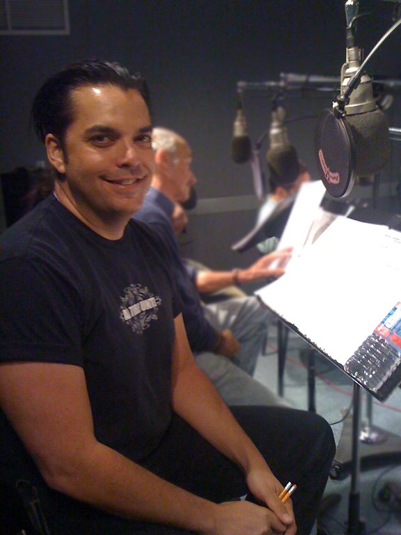 Lex Lang in the Studio recording Batman Brave and The Bold