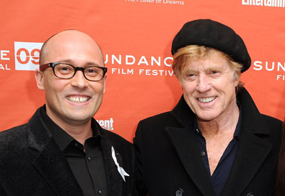 Robert Redford and Adam Elliot at event of Mere ir Maksas (2009)