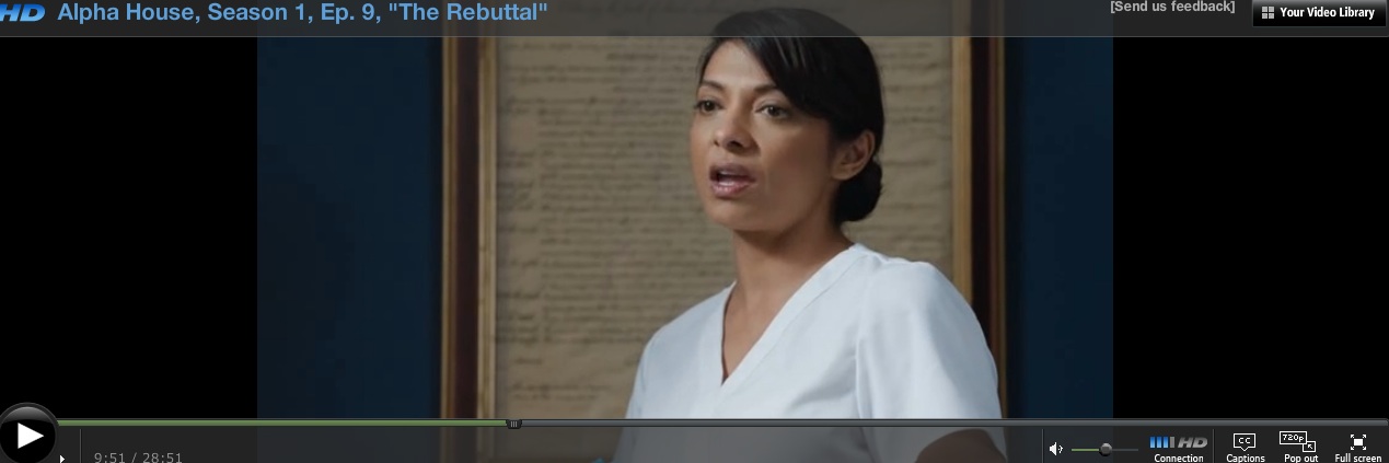 Nurse Annie on Alpha House. (Amazon Originals)