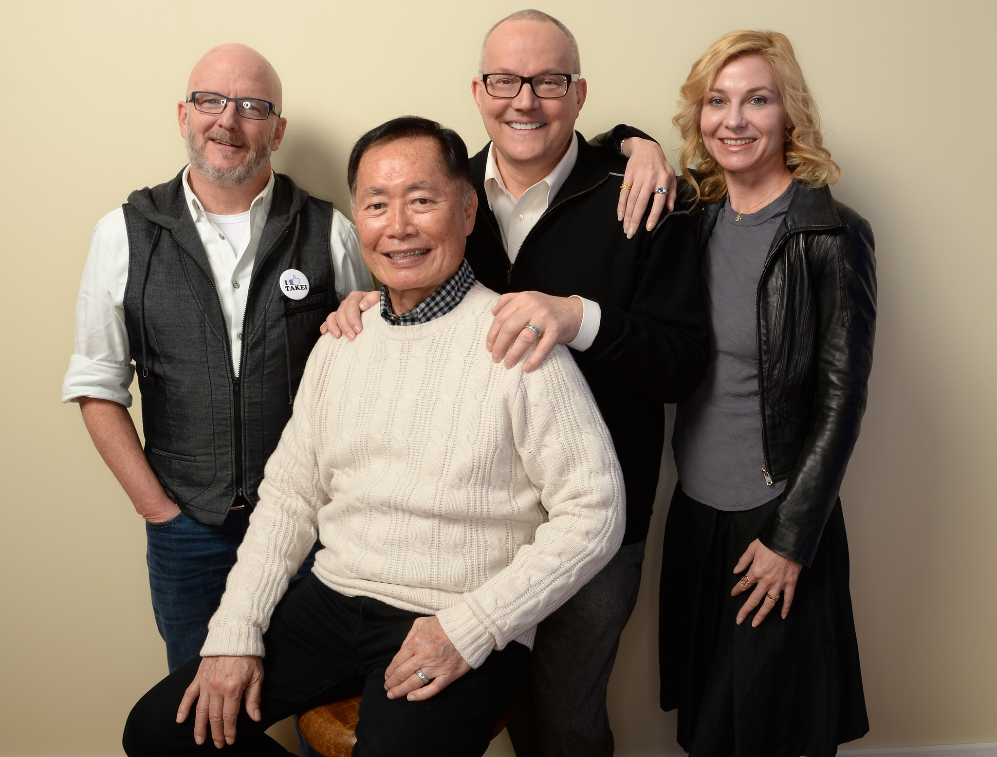 George Takei, Jennifer M. Kroot, Bill Weber and Brad Takei at event of To Be Takei (2014)