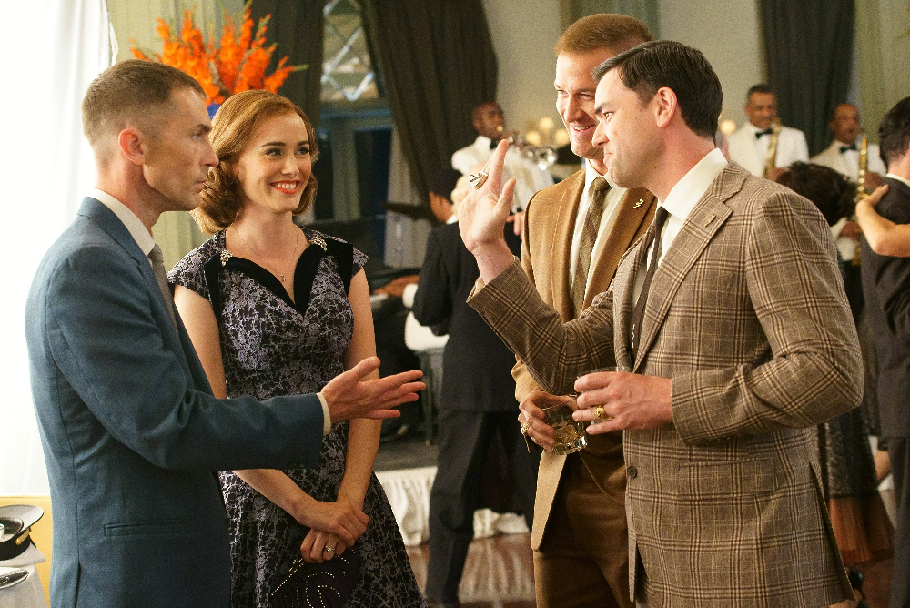Still of Desmond Harrington, Kenneth Mitchell, Dominique McElligott and Aaron McCusker in The Astronaut Wives Club (2015)