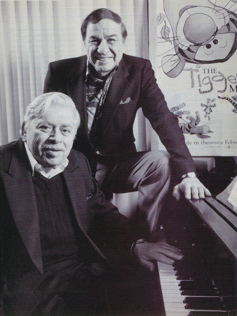 LEFT TO RIGHT: Robert B. Sherman (sitting), Richard M. Sherman (standing)