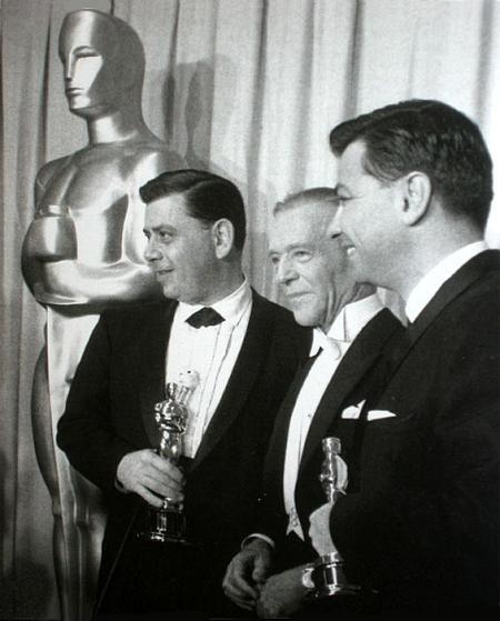 (L-R) Robert B. Sherman, Fred Astaire, Richard M. Sherman.