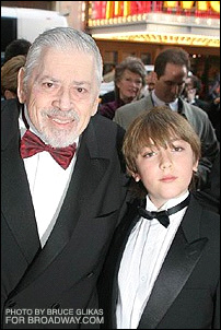 LEFT TO RIGHT: Robert B. Sherman and Grandson, Ryan Sherman at the premiere of Chitty Chitty Bang Bang: The Musical.