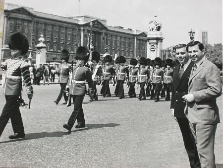 Photo taken in June 1967 during the first public performance of 