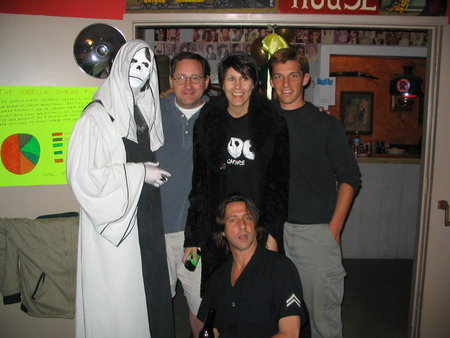 Left to right: Carpathian, director Jeff Burr, Jonelle Snead, director Gary Ambrosia, director Jim VanBebber at Labcoat Productions' Jonelle Snead Film Festival.