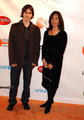 Olivia Harrison and Dhani Harrison