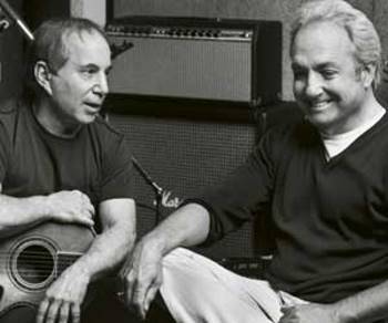 Still of Lorne Michaels and Paul Simon in Iconoclasts (2005)