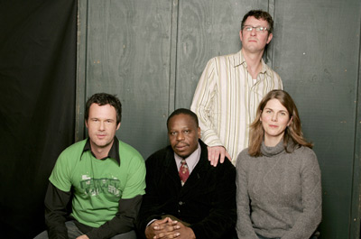 Charles Mudede, Jeffrey Brown and Alexis Ferris at event of Police Beat (2005)