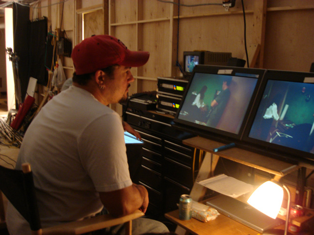Director Angel M. Sepulveda in the set of his Directing debut 