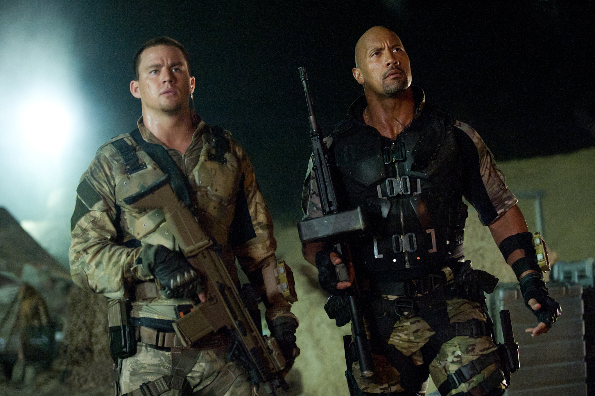 Still of Dwayne Johnson and Channing Tatum in Eilinis Dzo. Kerstas (2013)