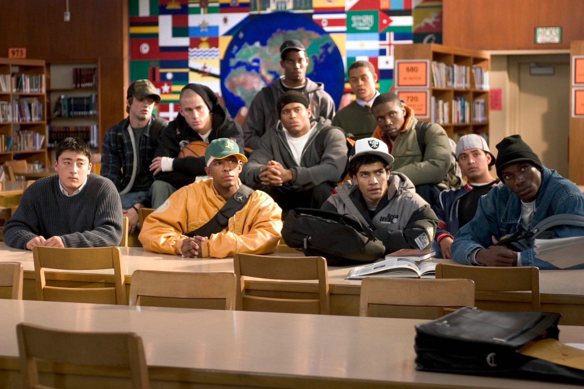 Still of Rick Gonzalez and Channing Tatum in Coach Carter (2005)