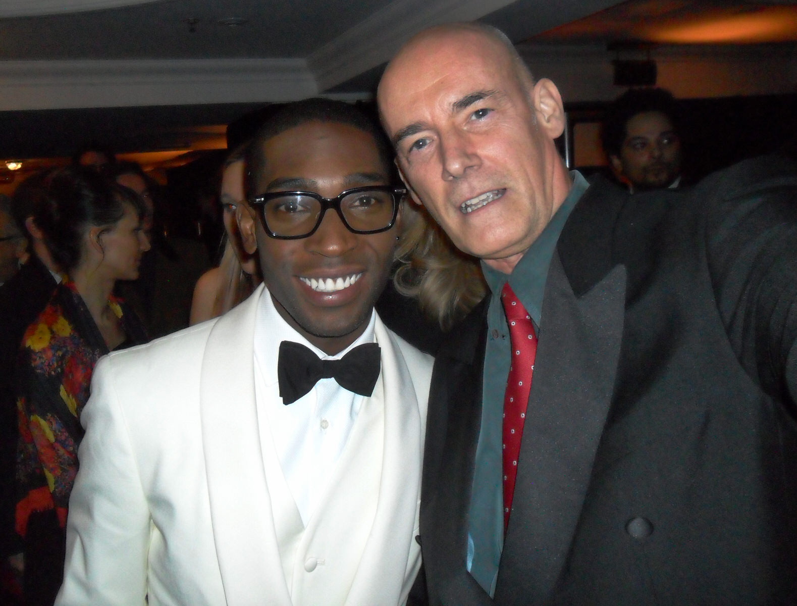BAFTA awards 2014 - after party. Director Ian Vernon with rapper Tinie Tempah