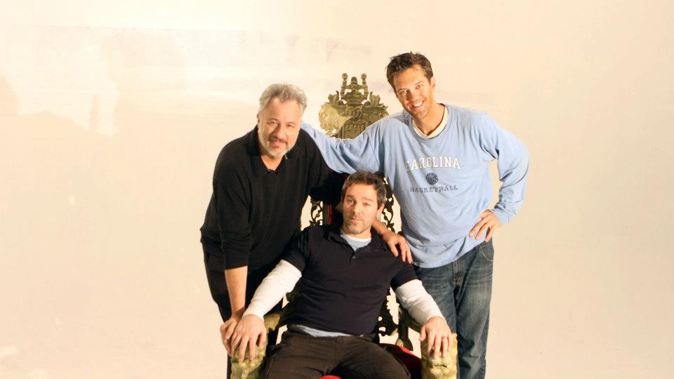 John De Lancie, Braxton Davis and Tripp Weathers on the set of The Last Session