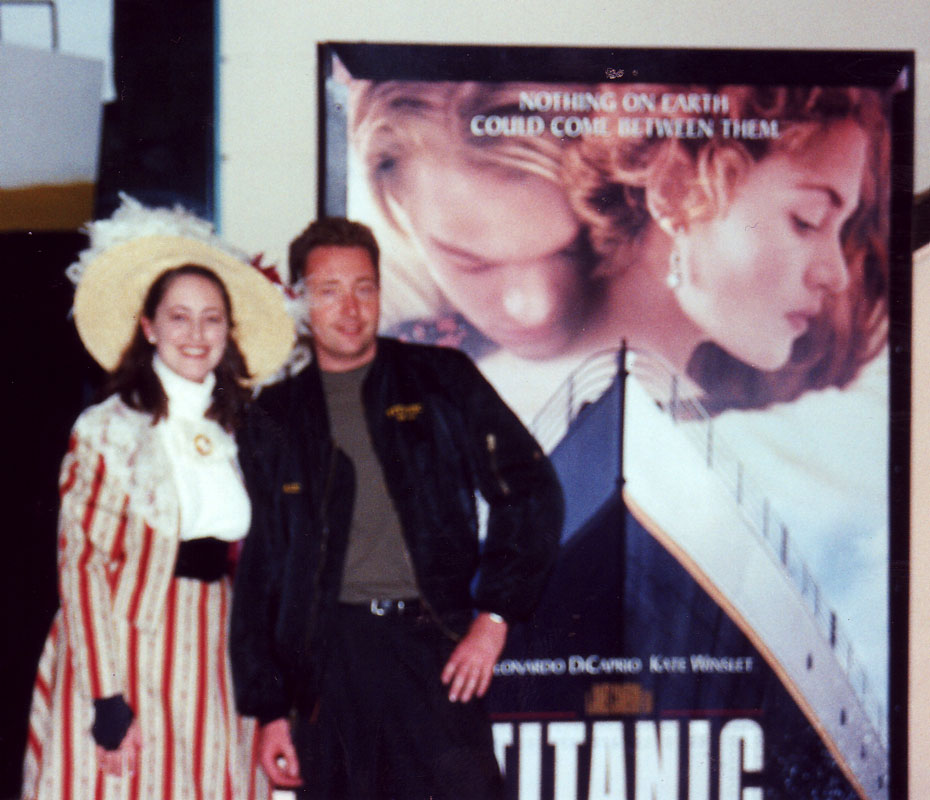 Alex Humphrey as guest at a premiere in San Diego for TITANIC