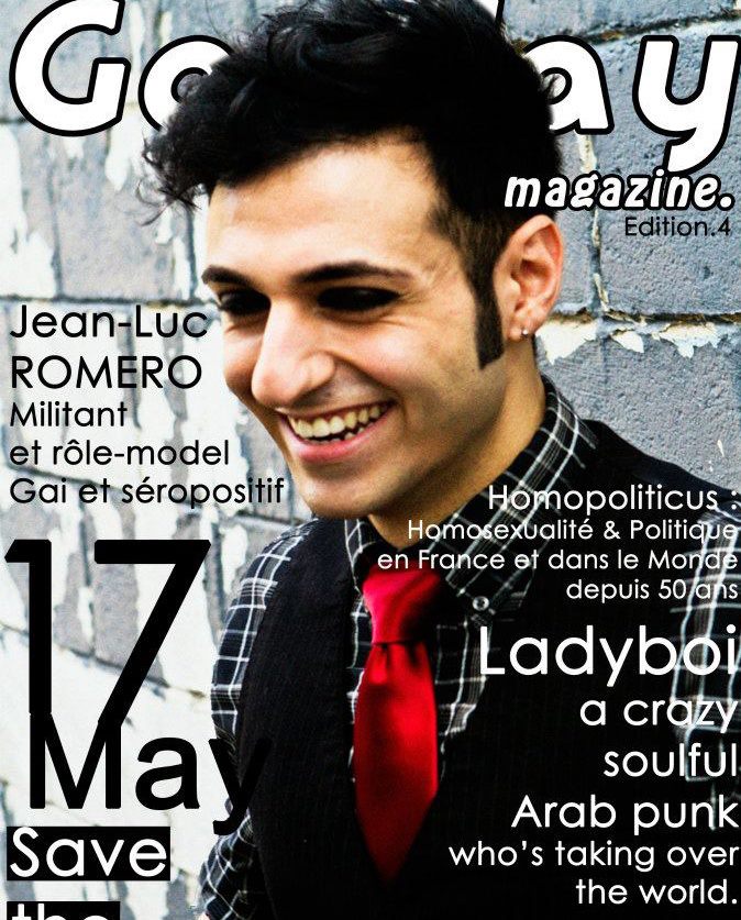 Ladyboi on the cover of the May 2012 issue of GayDay Magazine