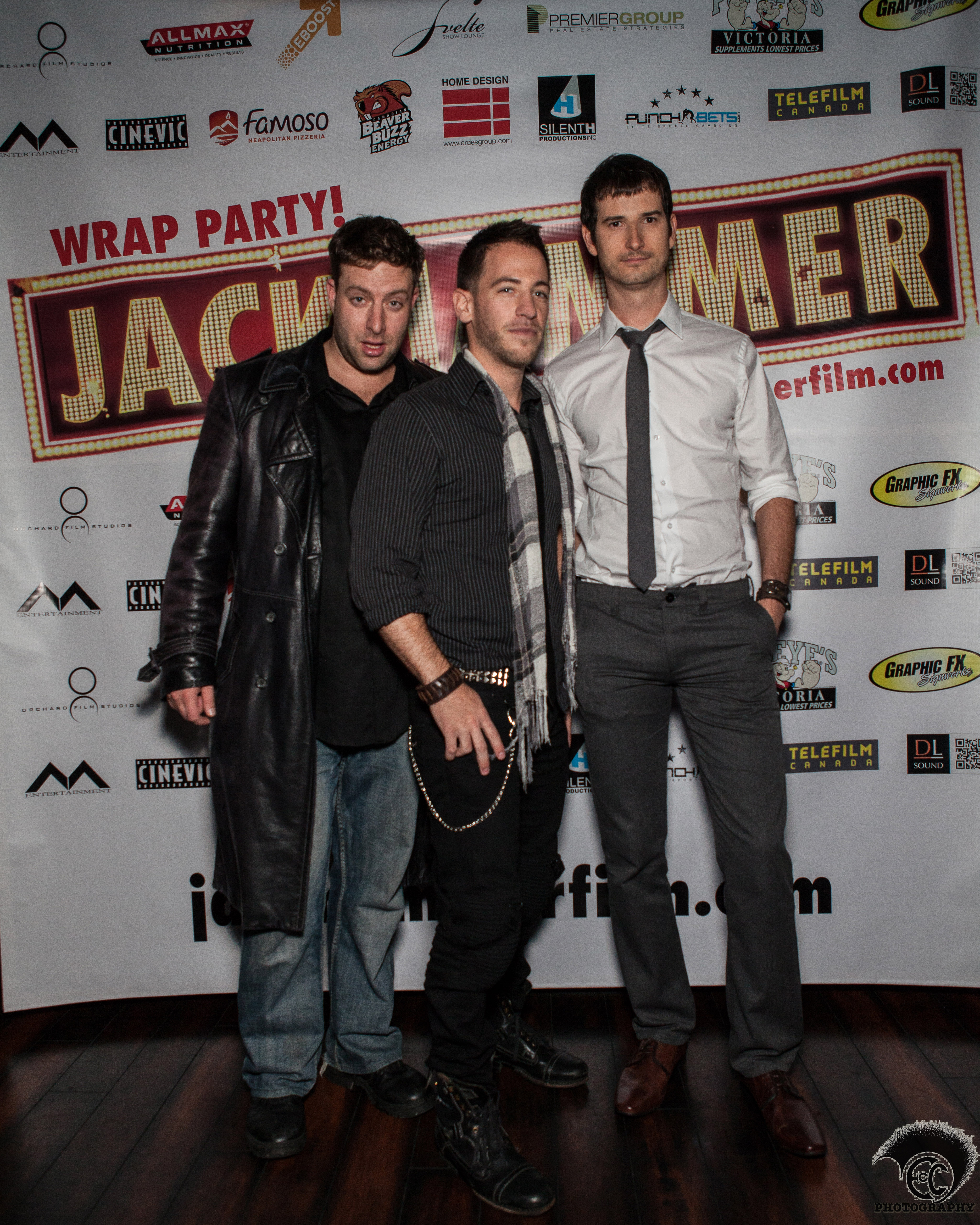 Mark Adam Zeifman showing support with cast members Guy Christie and Julian Paul. at the Screening and wrap party of 