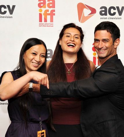 Prescott Place director; Peilin Kuo, Actress; Alexis Iacono and Actor'; Marc Balfour attending the red carpet of the 34th NYC Asian American International Film Festival at The Chelsea Cinemas - August 2011