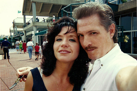 With husband, film director, Fred Olen Ray