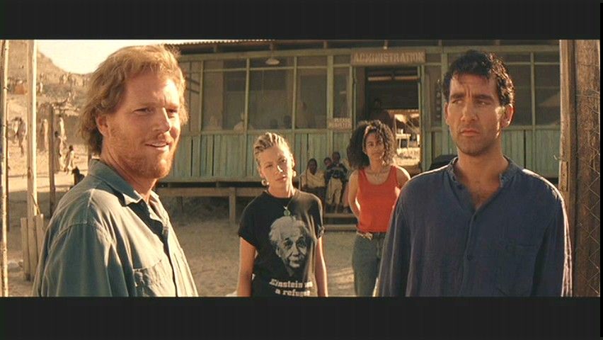From left to right: Noah Emmerich, Kate Ashfield, Faye Peters and Clive Owen (Beyond Borders, 2003)