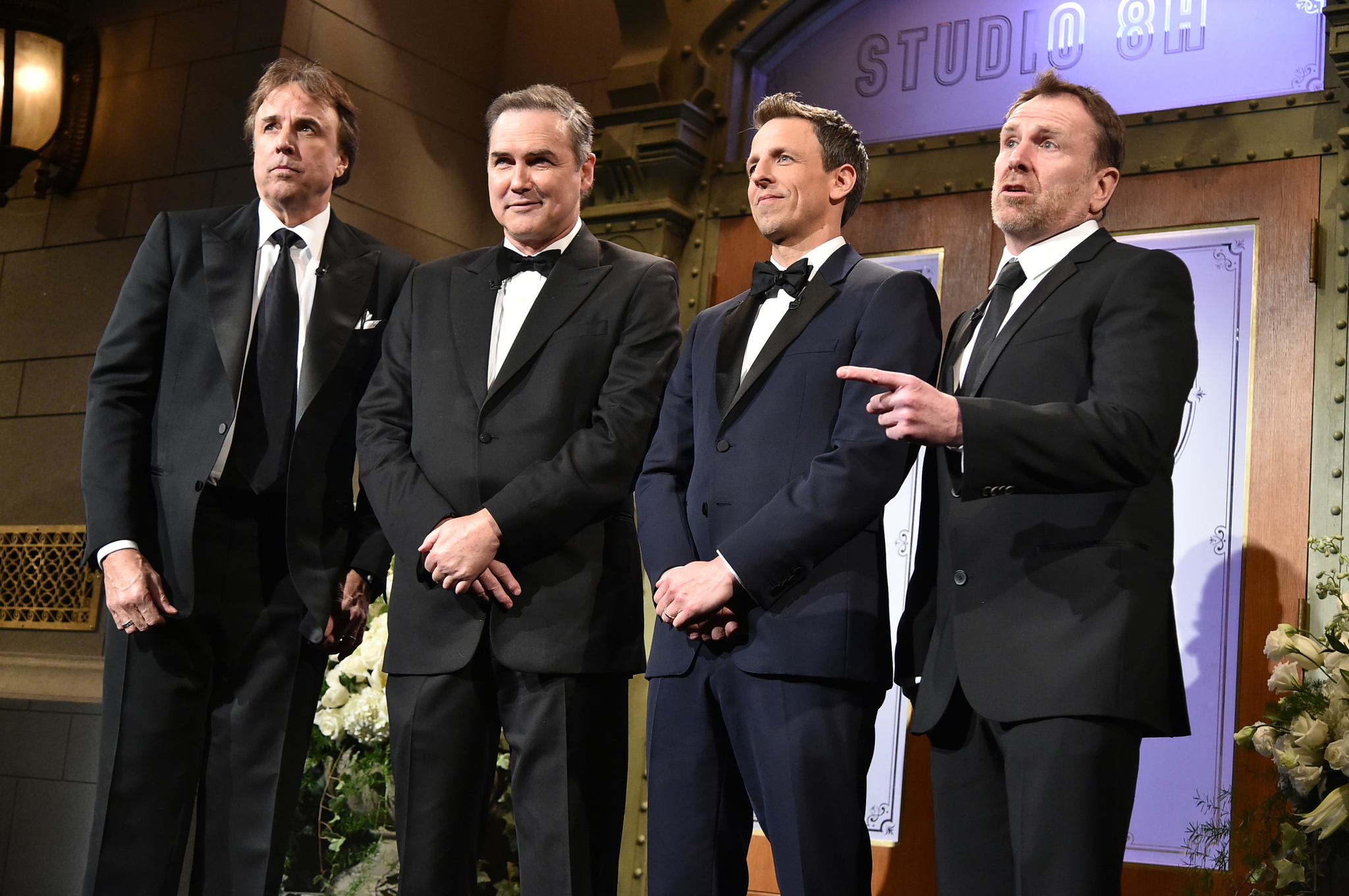 Norm MacDonald, Kevin Nealon, Colin Quinn and Seth Meyers at event of Saturday Night Live: 40th Anniversary Special (2015)