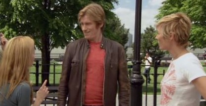 Kerry Butler, Denis Leary and Regina Schneider in an episode of RESCUE ME.