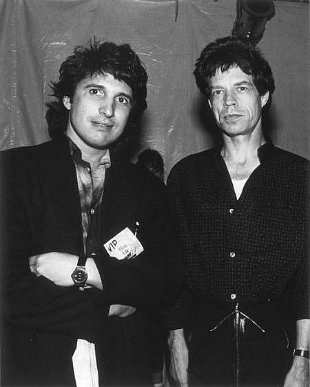 Mick Jagger and Peter Napoliello