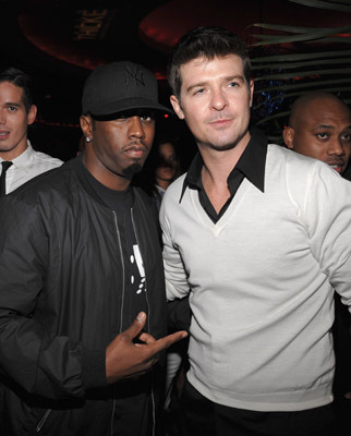 Sean Combs and Robin Thicke