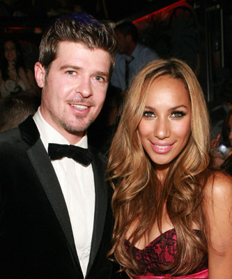 Robin Thicke and Leona Lewis