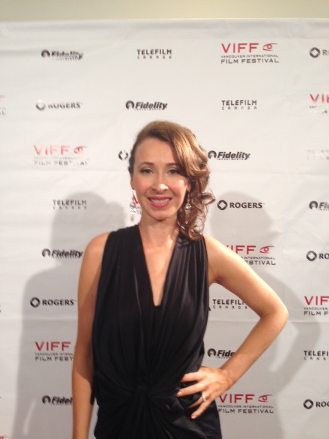 At the Vancouver International Film Festival premiere of 'Down River'.