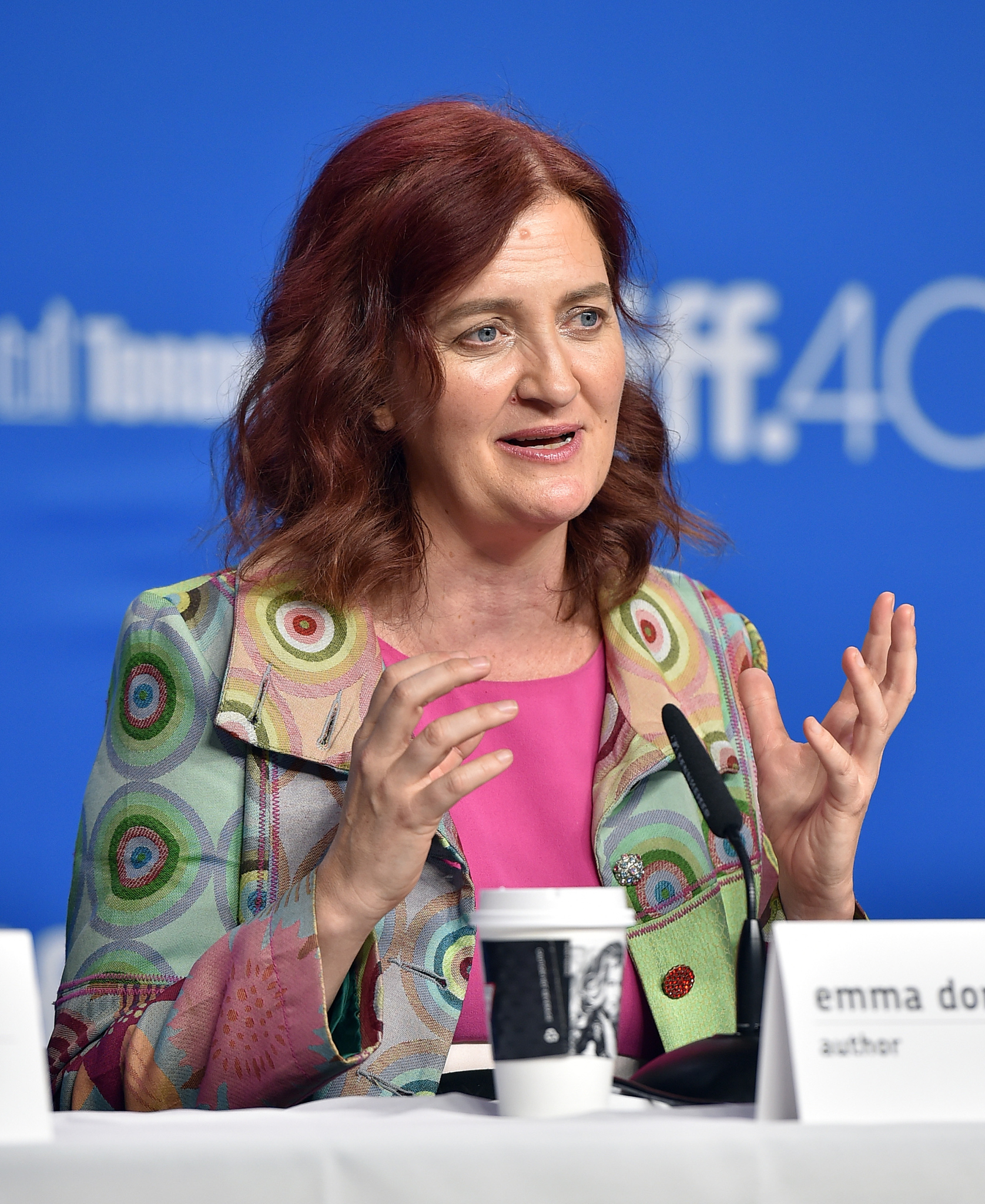 Emma Donoghue at event of Room (2015)