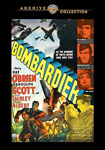 Randolph Scott, Pat O'Brien and Anne Shirley in Bombardier (1943)