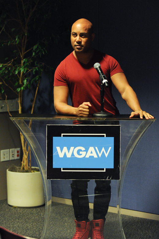 Hilliard Guess - Moderating the NAACP Image Award Nominees Panel at the WGAw