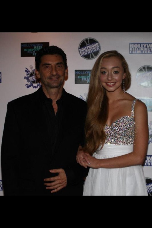 Robert, with daughter Christina on her Red Carpet for festival winner 