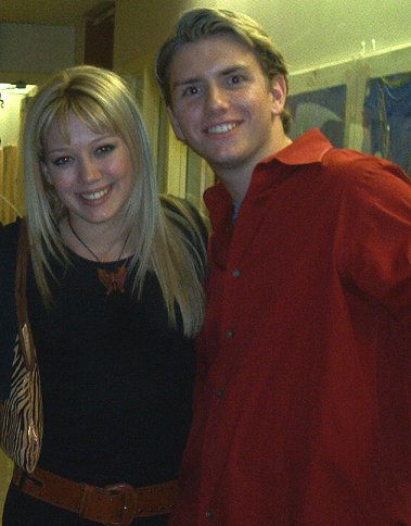 Chris Barrett and Hilary Duff in New York City