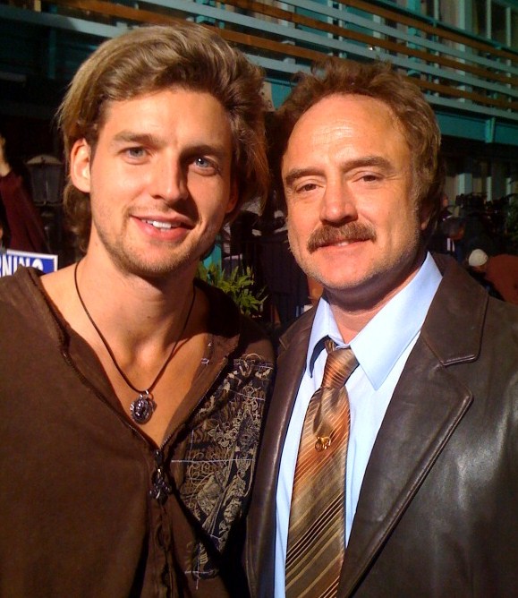 Donny Boaz and Bradley Whitford on the set of The Good Guys - March 2010
