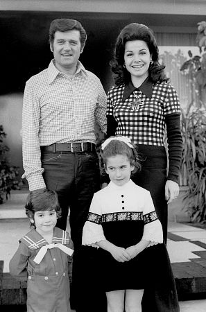 Annette Funicello with husband Jack Gilardi and kids at home, c. 1972