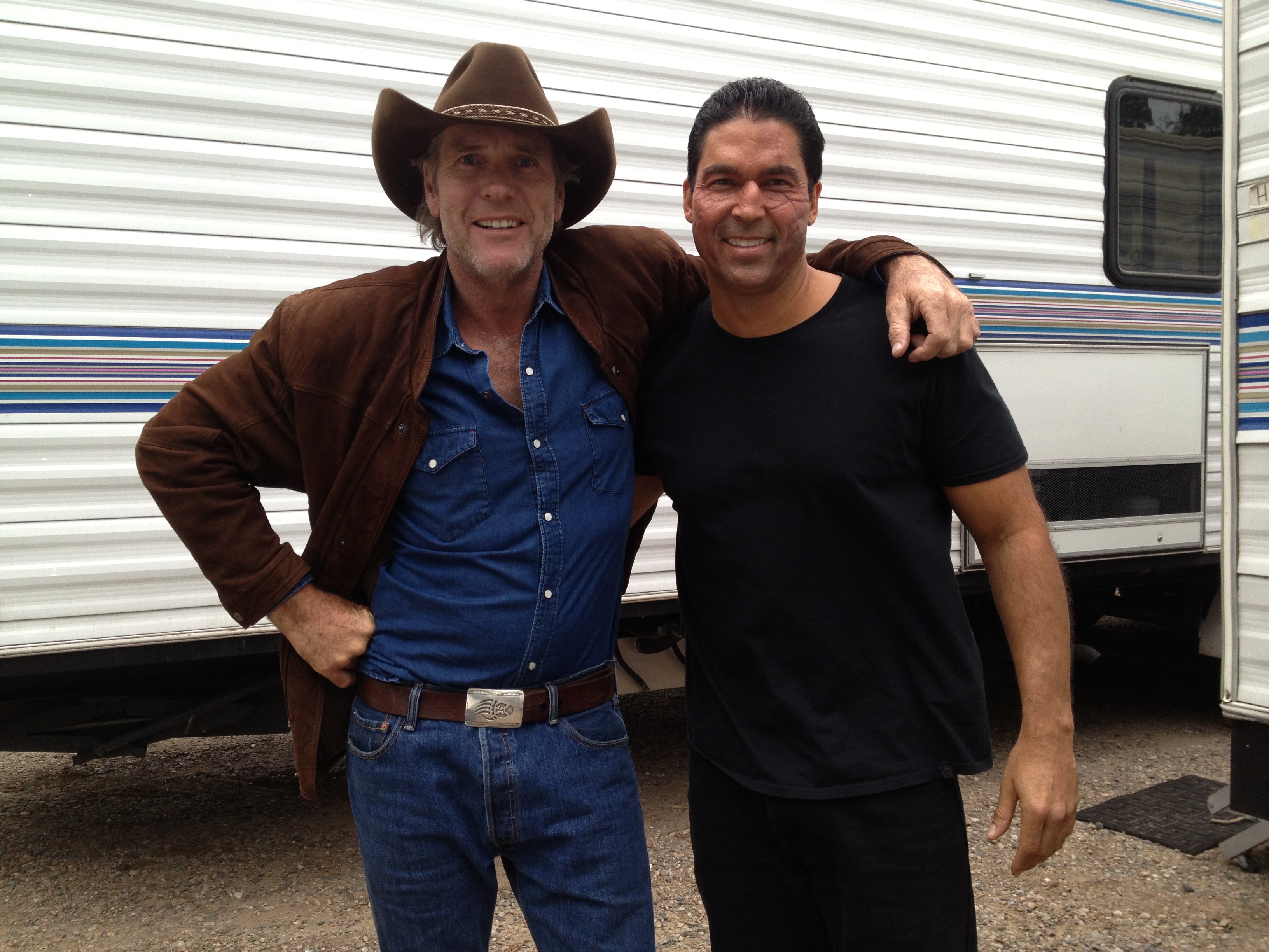 Me and Robert on SEASON FINALE OF LONGMIRE