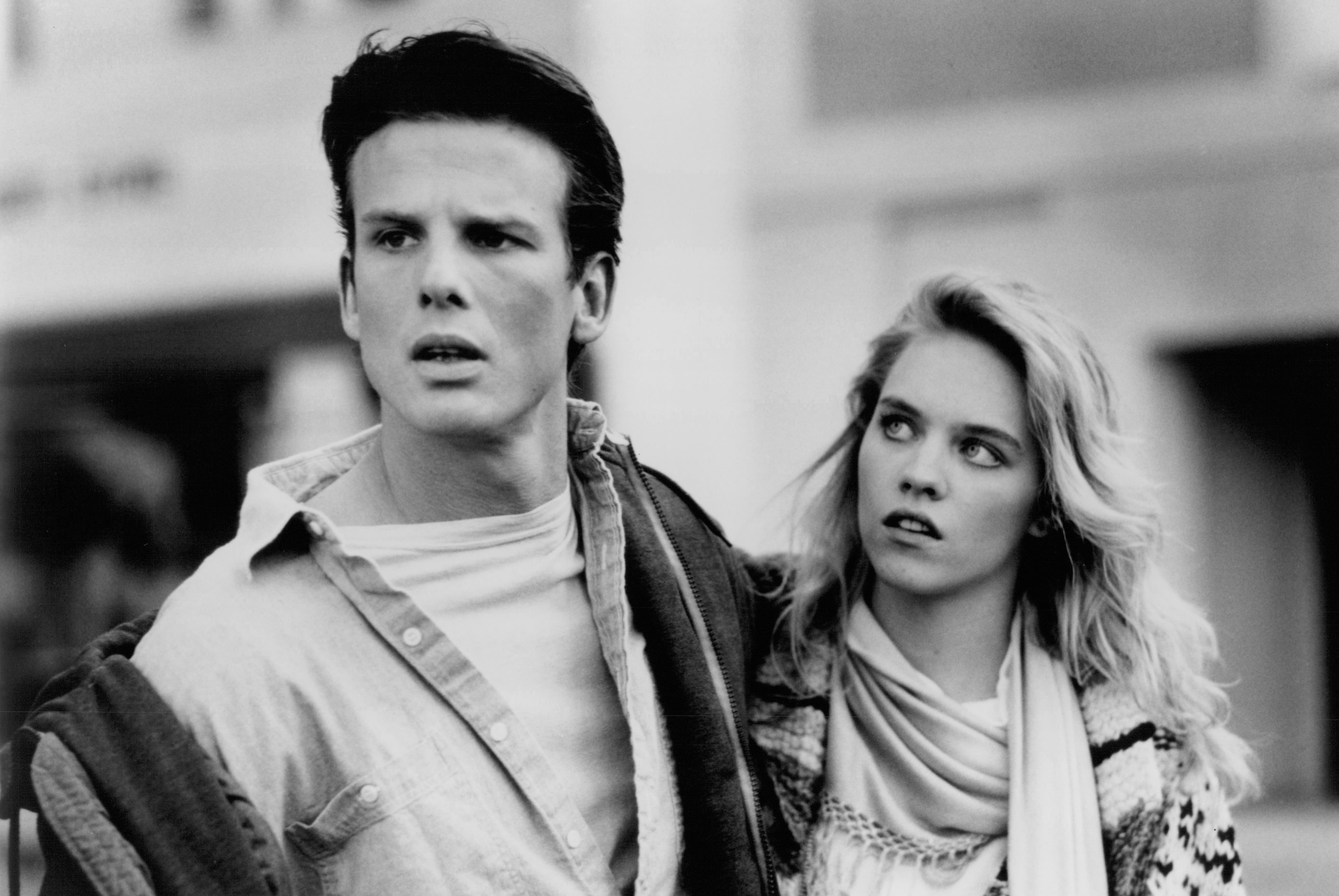 Still of Peter Berg and Camille Cooper in Shocker (1989)