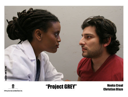 Christian Blaze and Nneka Croal in Alien Agenda: Project Grey (2007)